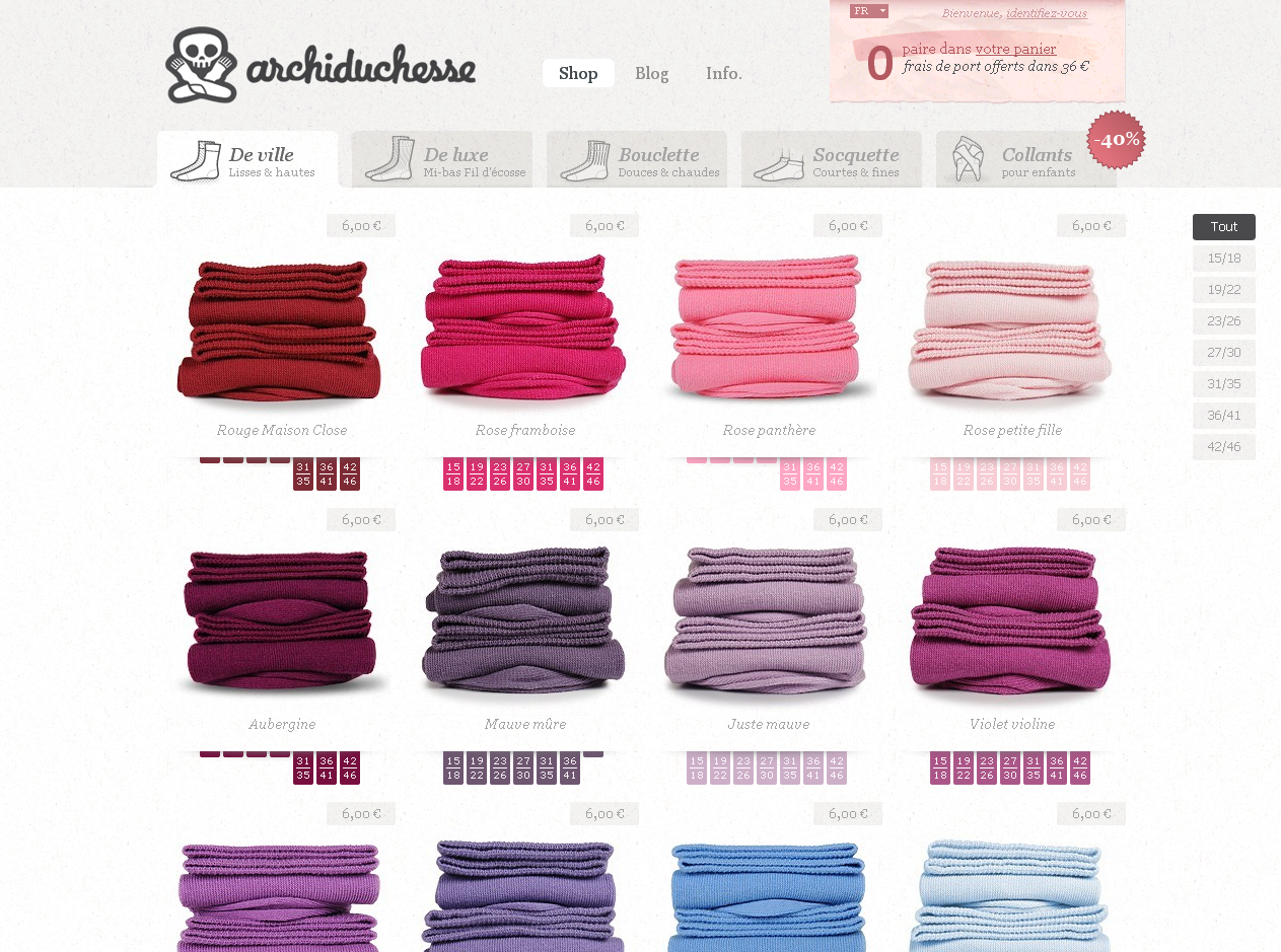Archiduchesse Chaussettes Made In France Dans 48 Couleurs Archiduchesse