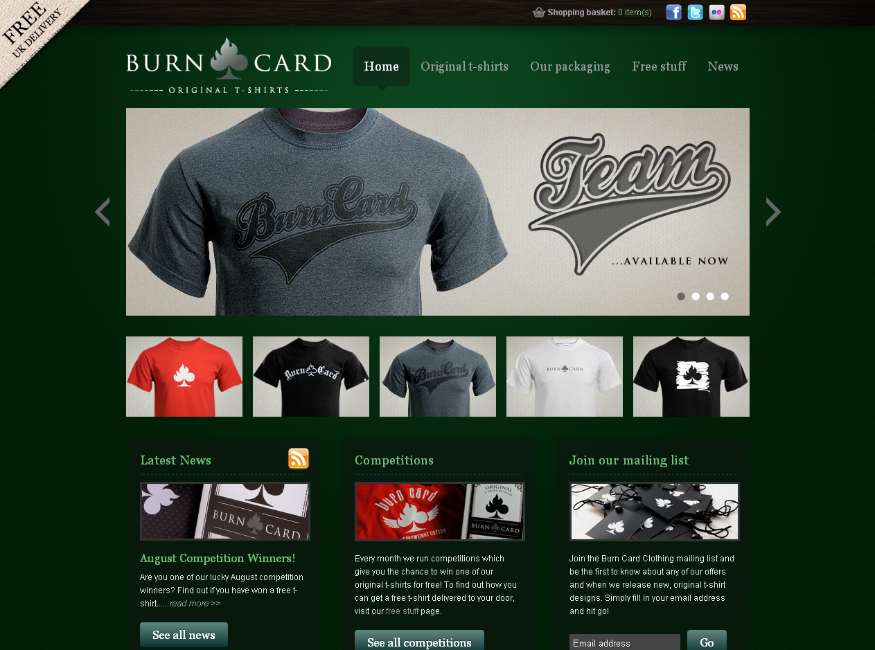 Burn Card Clothing
