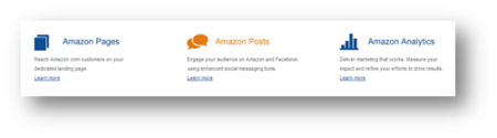 Amazon Posts, Analytics and Pages