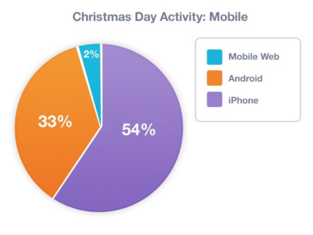christmas day activity pie chart 2