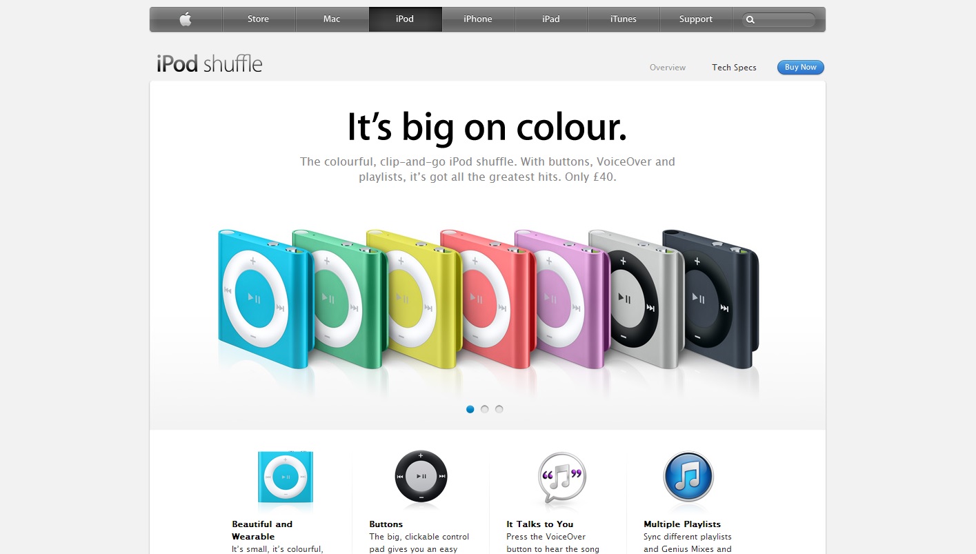 IPod Shuffle Product Description