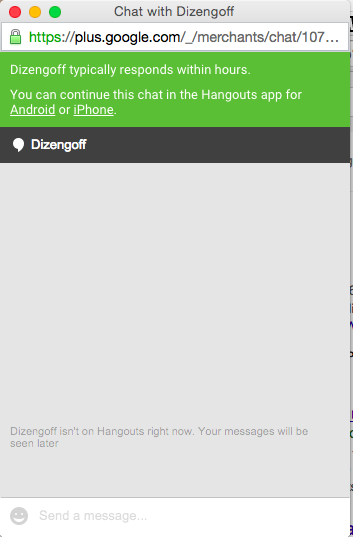 Google Hangout My Business