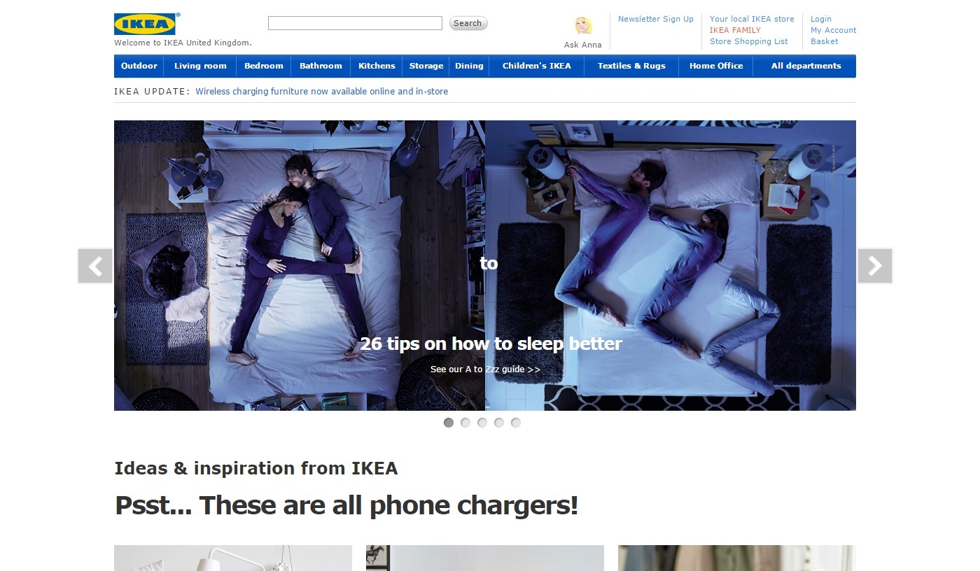 IKEA UK Web design