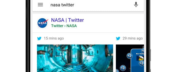 Nasa Twitter Google SERP Twitter