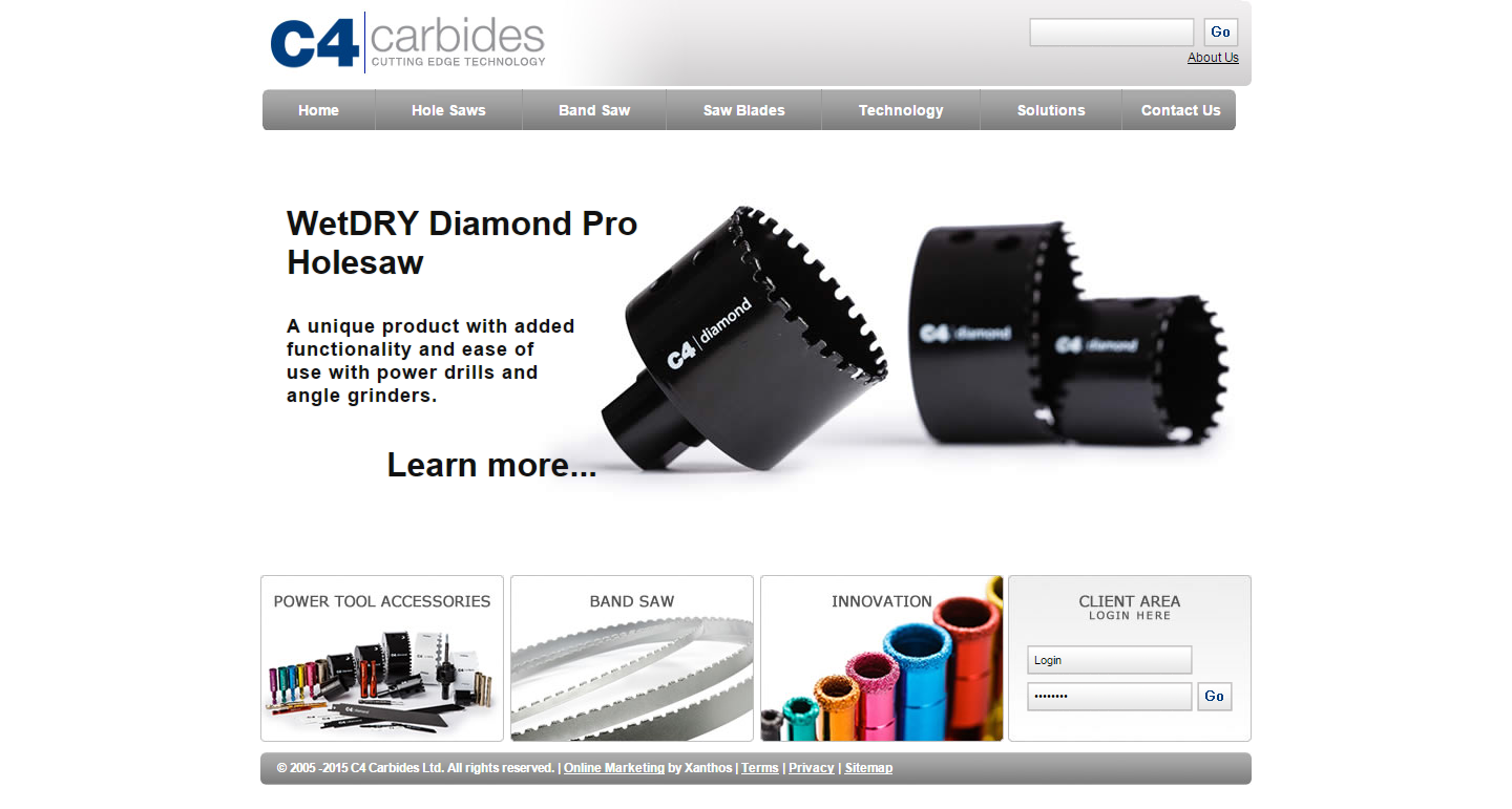 C4 Carbides Engineering Web Design